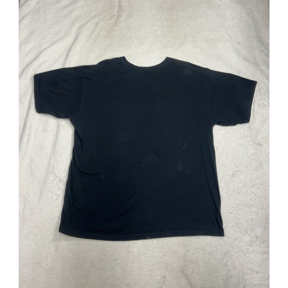 Y2K Pittsburgh Steelers Steel Curtain Helmet Black Graphic T-Shirt Size Large - Picture 6 of 6